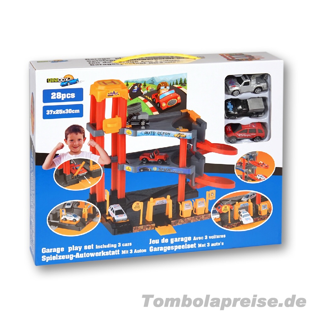 Tombolapreis Autogaragen-Spielset