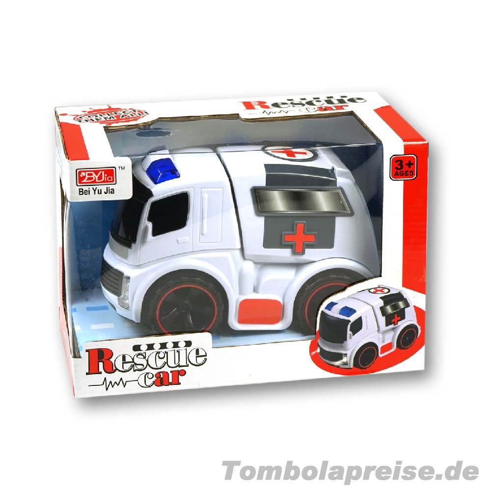 Tombolapreis Spielzeug-Rettungswagen