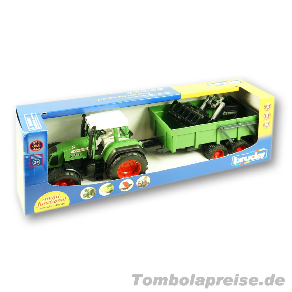 Tombolapreis Spielzeugtraktor mit Anh&auml;nger