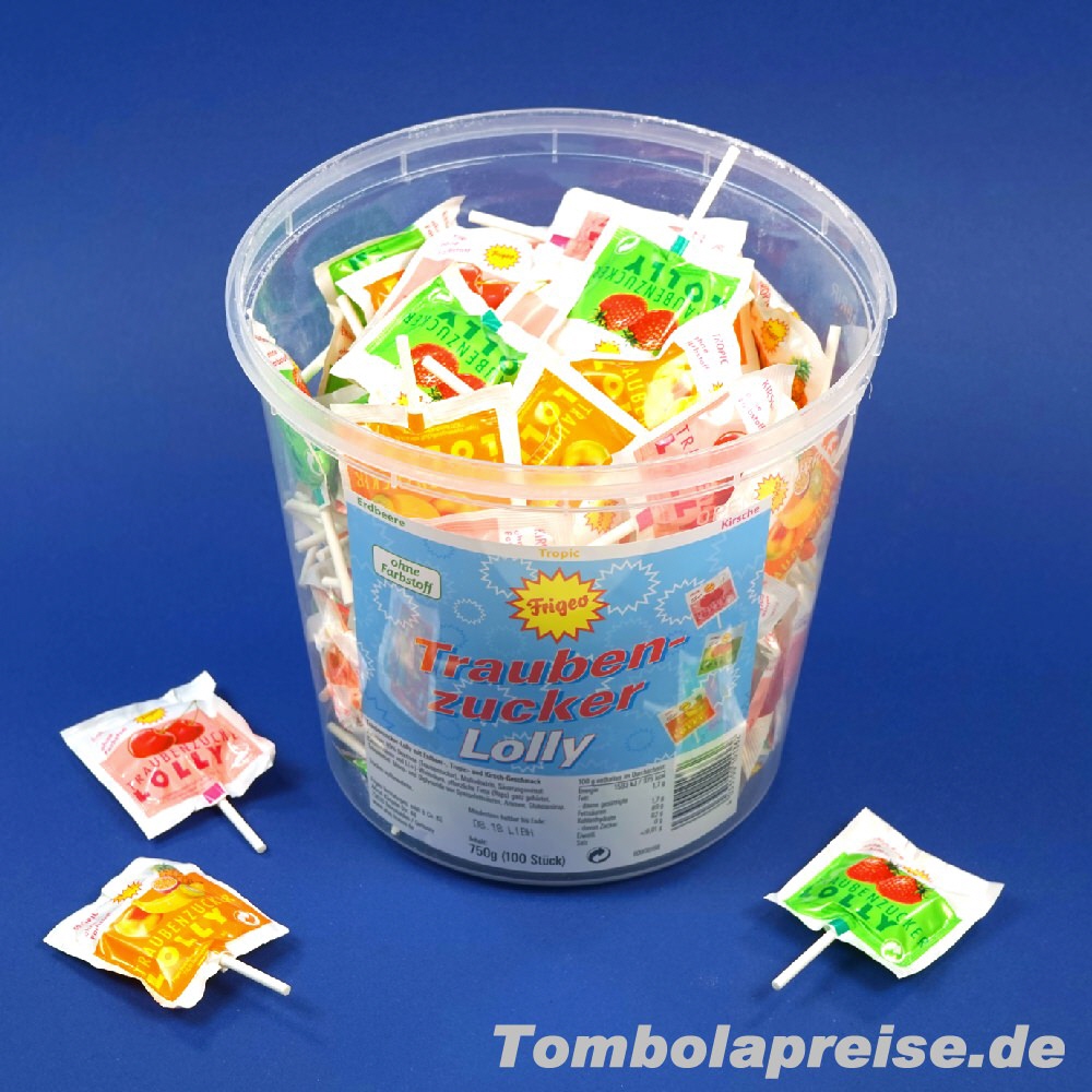 Tombolapreis Traubenzucker-Eimer