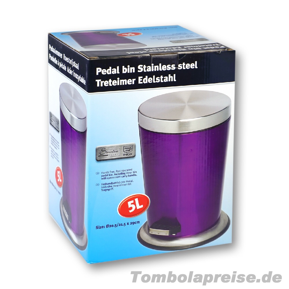 Tombolapreis Treteimer lila 5 Liter
