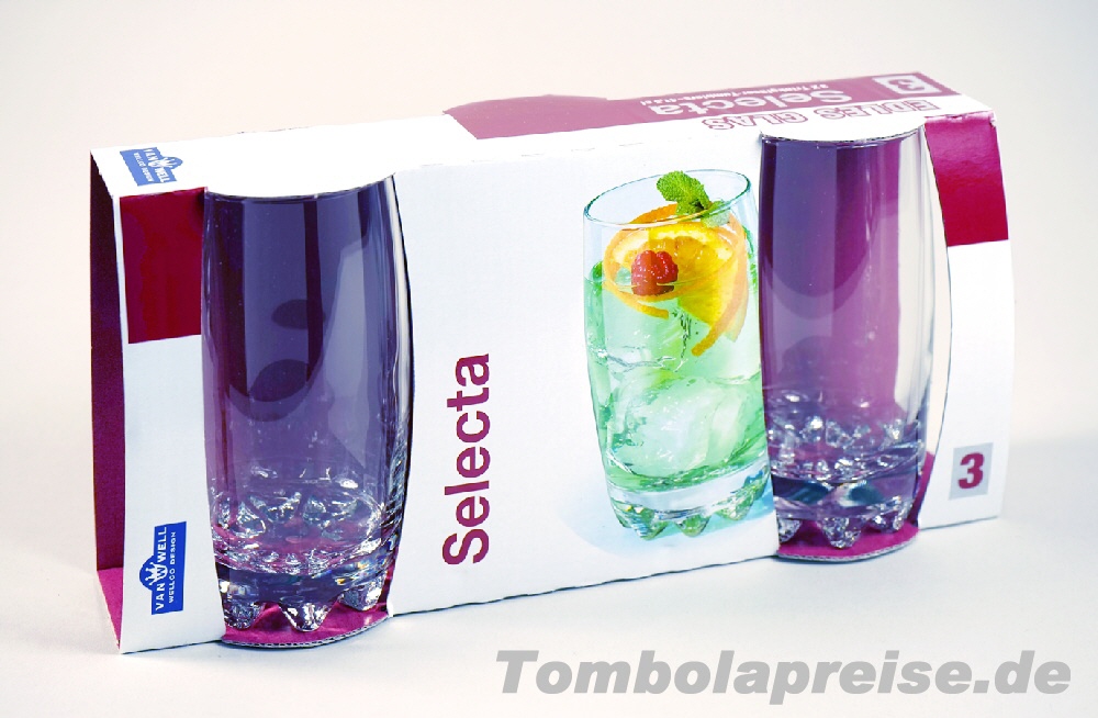 Tombolapreis Trinkgl&auml;ser 3er-Set