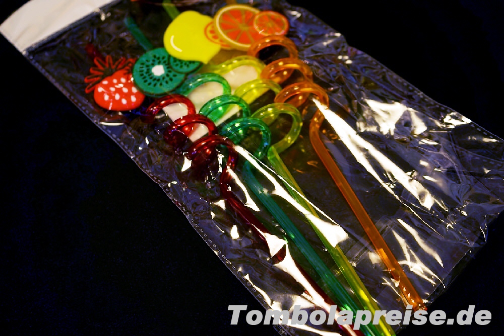 Tombolapreis Trinkhalme Fr&uuml;chte