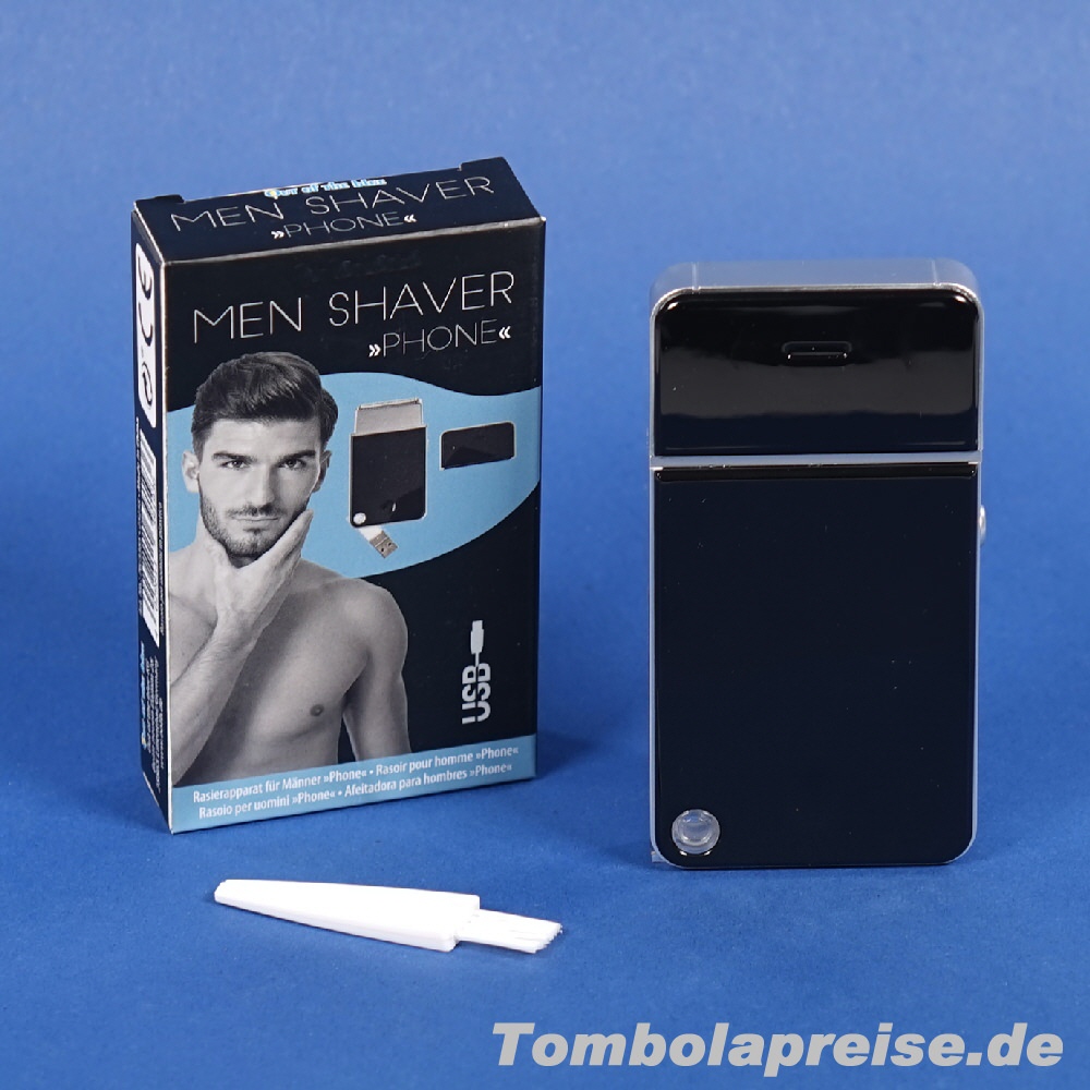 Tombolapreis Handy-Reise-Rasierer USB