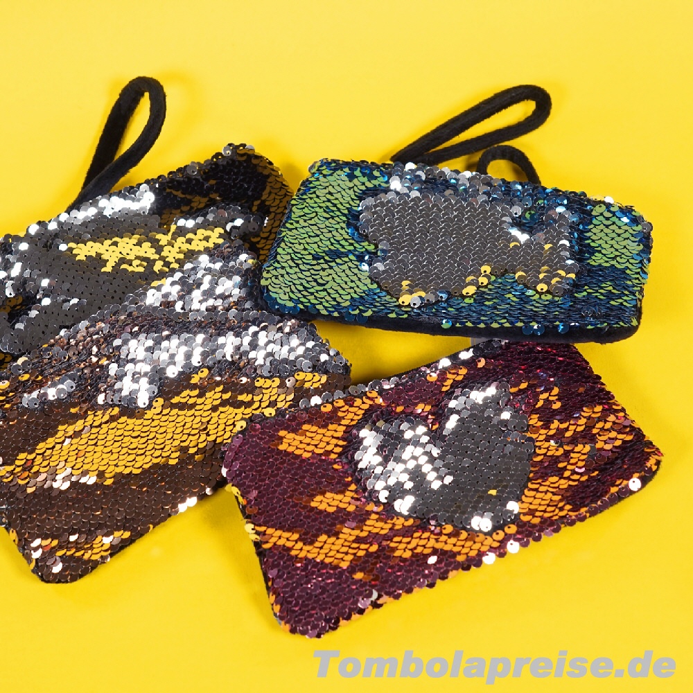 Tombolapreis Wende-Pailetten Handt&auml;schchen