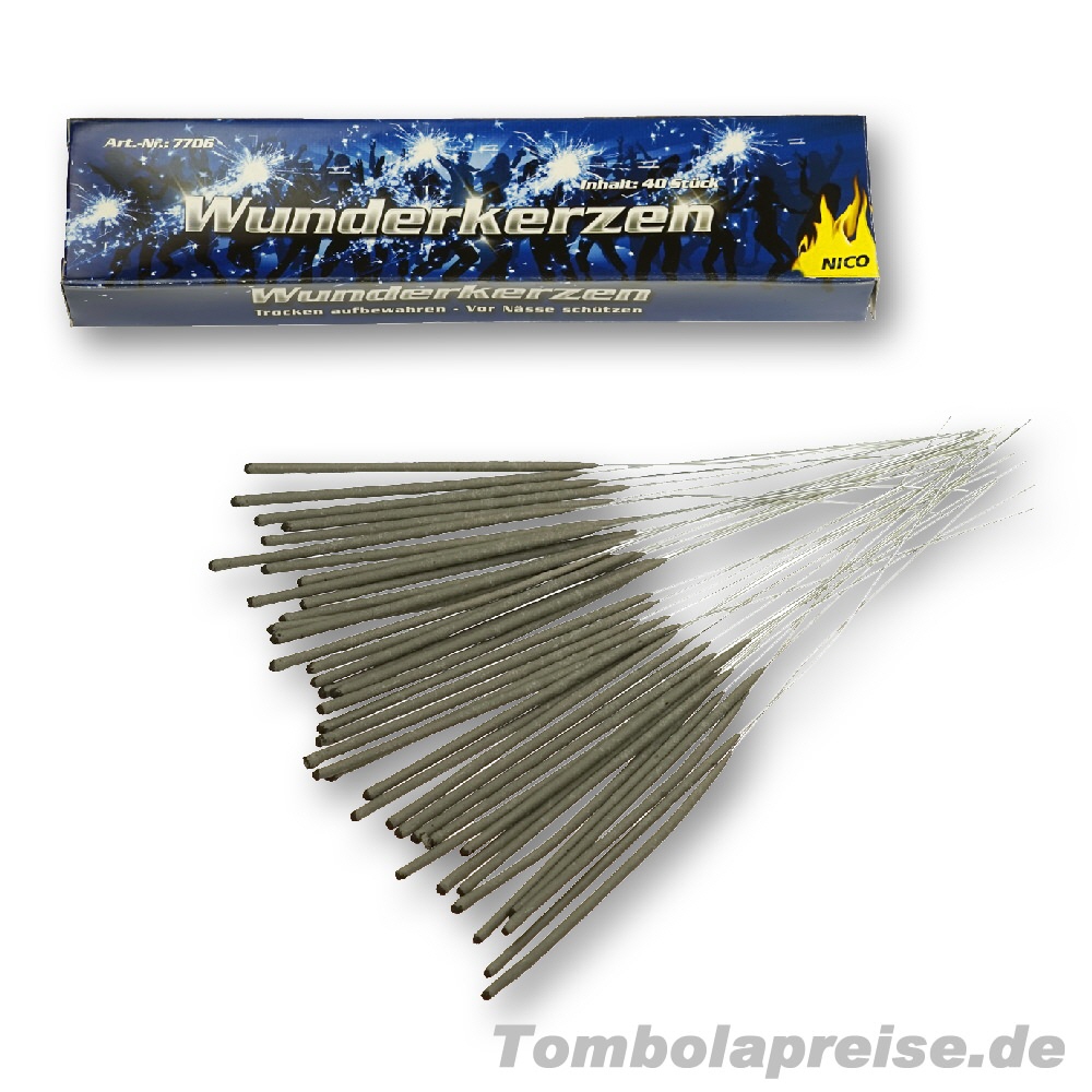 Tombolapreis Wunderkerzen 40er Set