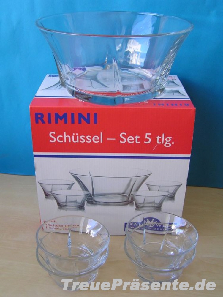 Glassch&uuml;ssel-Set Rimini