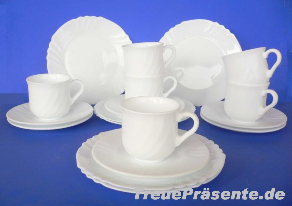 Kaffeeset wei&szlig;