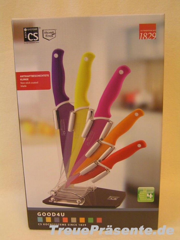 Messerset 5-teilig bunt