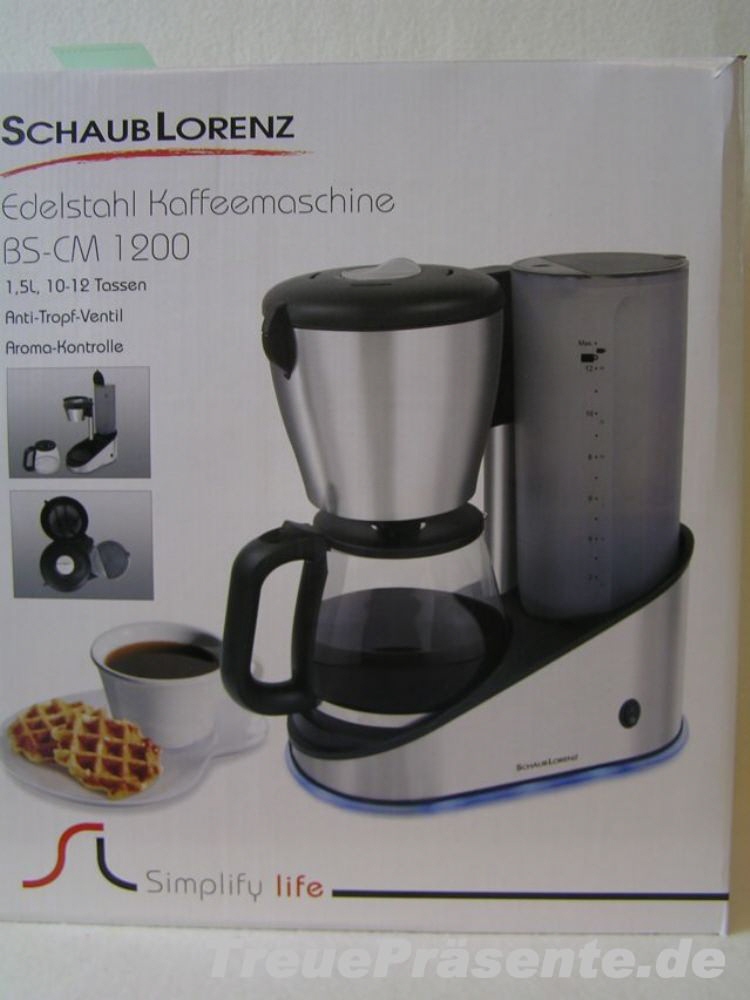 Edelstahl-Kaffeemaschine