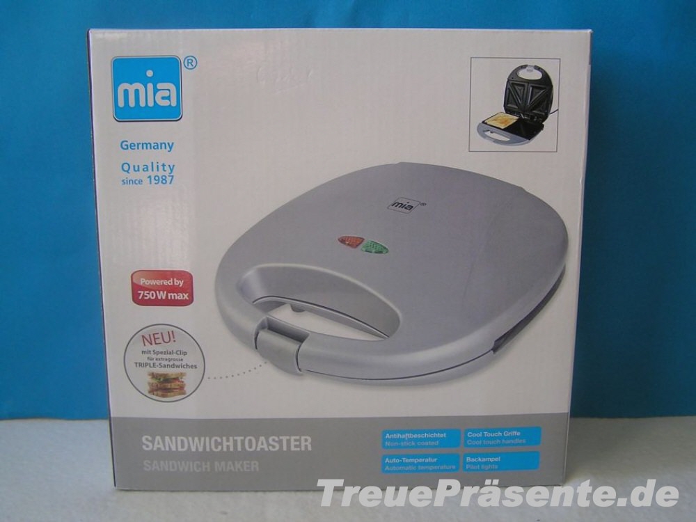 Sandwichtoaster 750W