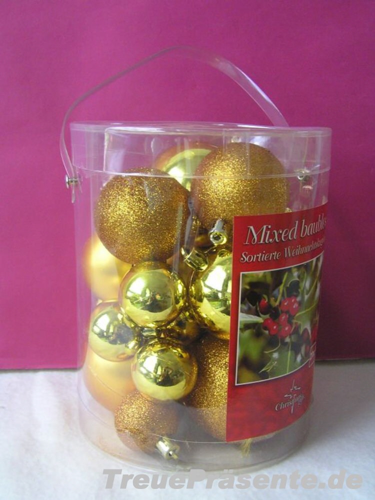 Christbaumkugeln gold