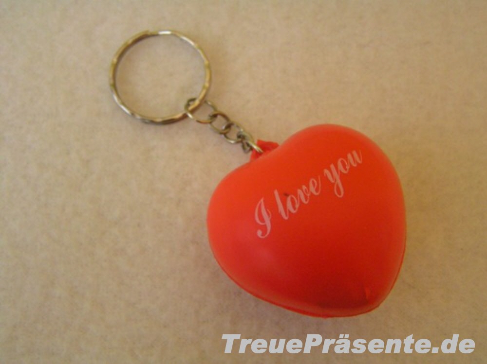 Herz-Schl&uuml;sselanh&auml;nger I love You