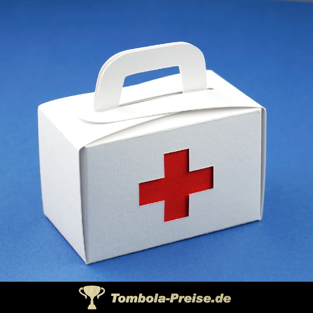 Geschenkverpackung Arztkoffer mit Ausstanzung Kreuz